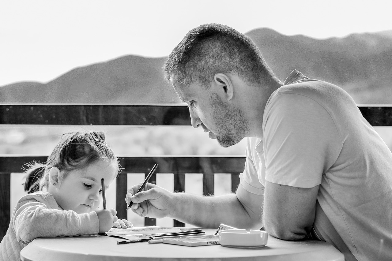 dad and daughter